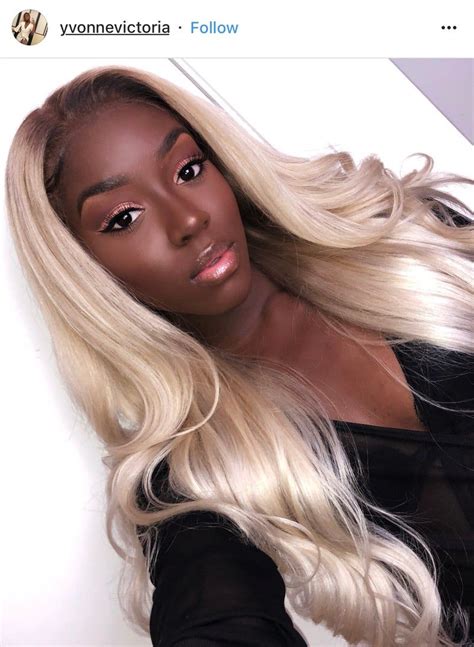 Stunning Black Women with Blonde Hair. If you are afraid of the hair looking out of place, you can start with hair extensions. However, no hair extensions will replace a stunning dyed blonde hair for black girls. If you are not sure that blonde locks on black girls can look amazing, we are here to help. 